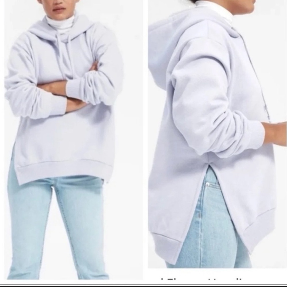 EVERLANE Purple Fleece Hoodie